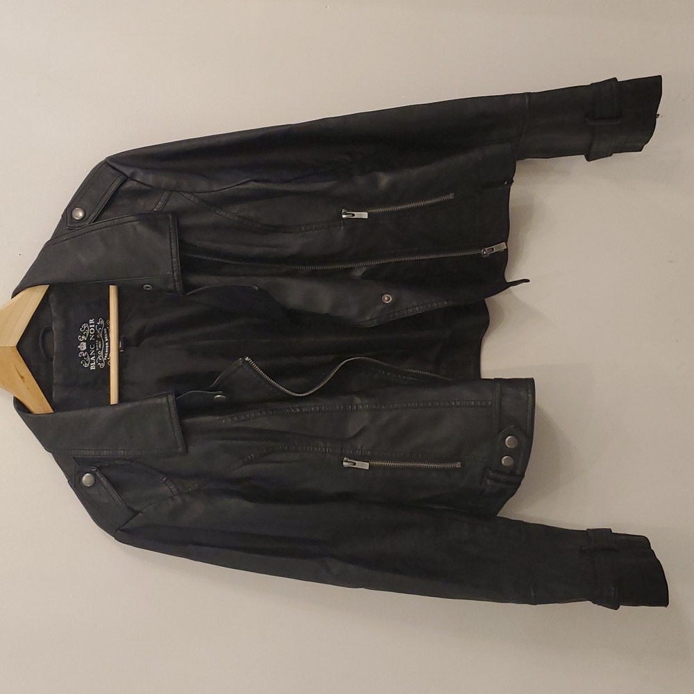 Blanc Noir Vegan Leather Jacket